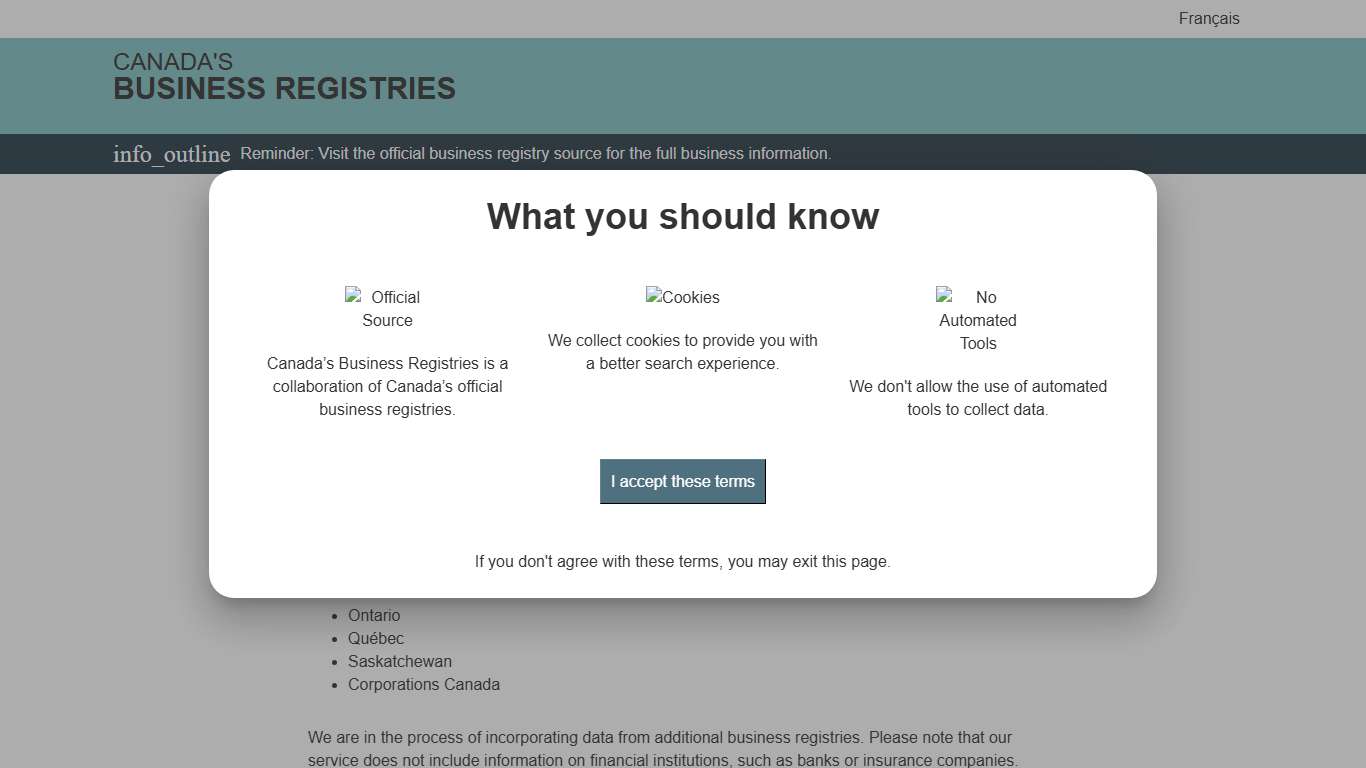 Canada's Business Registries